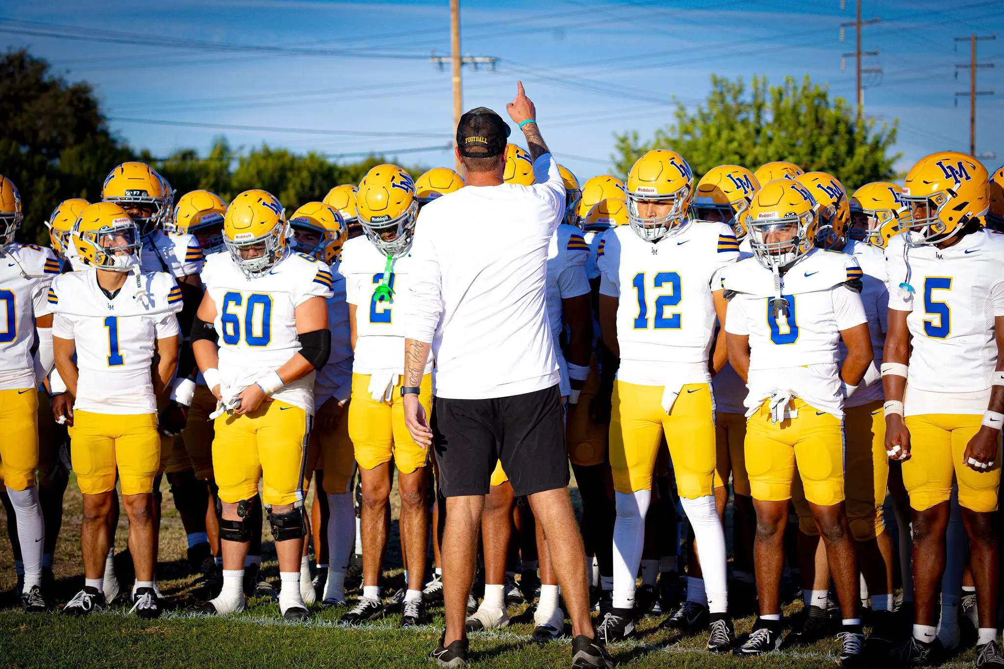 La Mirada Matadores Football pregame talk